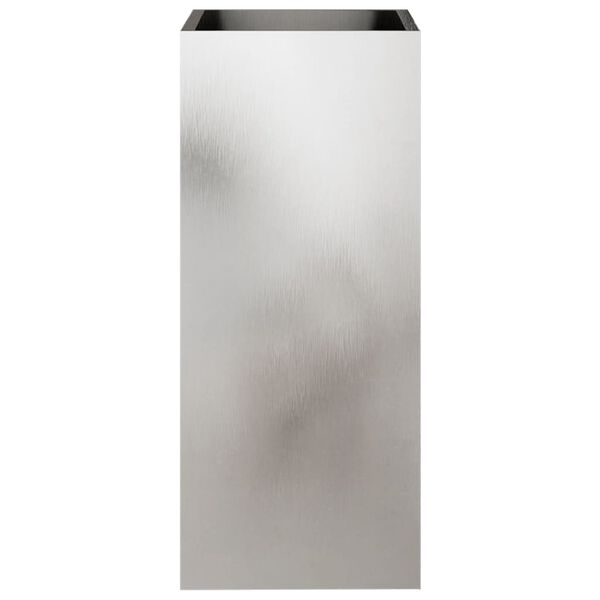 vidaXL plantekasse 32x29x75 cm rustfrit st&aring;l s&oslash;lvfarvet