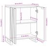 vidaXL Sideboard Valn&oslash;d 60 x 33,5 x 75 cm Massivt mangotr&aelig;