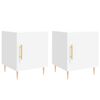 vidaXL sengeborde 2 stk. 40x40x50 cm konstrueret tr&aelig; hvid
