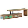 vidaXL TV-bord (118-200) x 30 x 40 cm massivt genbrugstr&aelig;