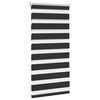 Rullegardin i zebradesign 40 x 100 cm sort