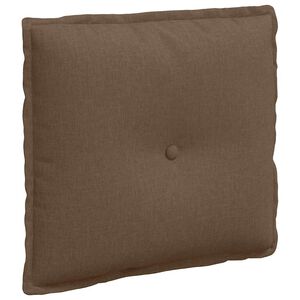 vidaXL Rygpude Brun 50 x 19 x 45 cm Stof