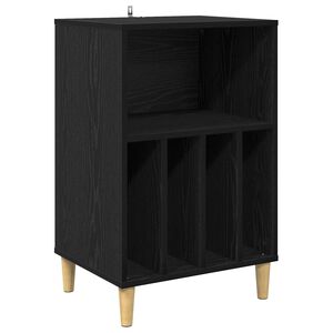 vidaXL Pladespiller Stativ Sort eg 47 x 39,5 x 74,5 cm Konstrueret tr&aelig;