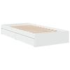 vidaXL sengeramme med skuffer 75x190 cm konstrueret træ hvid