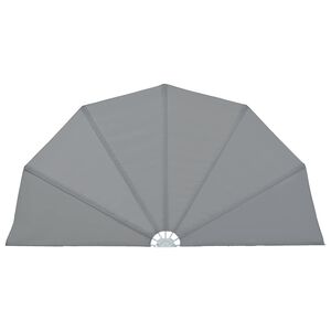 vidaXL sammenklappelig sidemarkise til terrasse gr&aring; 160 cm