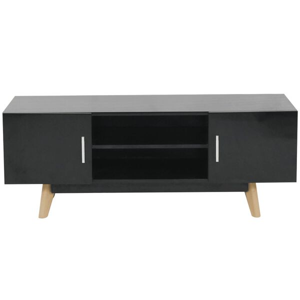 vidaXL H&oslash;jglans TV Kabinet Sort 120x40x46 cm MDF