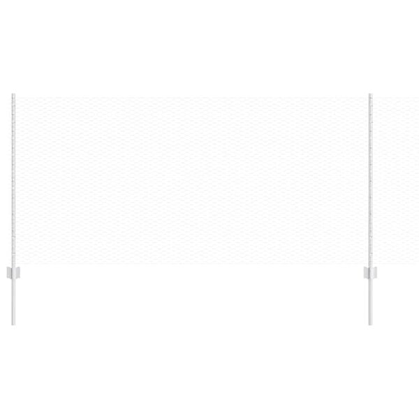 vidaXL Hegn med post S&oslash;lv 1 x 10 m St&aring;l