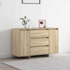 vidaXL Sideboard med skuffe Sonoma eg 120 x 41 x 75 cm Konstrueret tr&aelig;