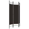 vidaXL 3-panels rumdeler 120x180 cm brun