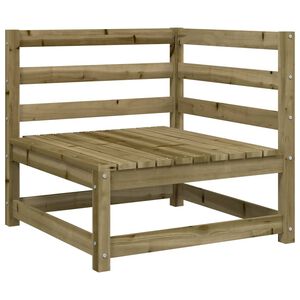 vidaXL hj&oslash;rnemodul til havesofa 70x70x67 cm impr&aelig;gneret fyrretr&aelig;