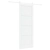 vidaXL Skyded&oslash;r 78 x 211 cm Konstrueret tr&aelig; Hvid