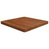 vidaXL firkantet bordplade 60x60x4 cm behandlet massivt eg m&oslash;rkebrun