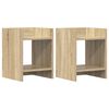 vidaXL Planteholder 2 stk. Sonoma eg 30 x 30 x 40 cm Konstrueret tr&aelig;
