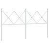 vidaXL udskiftningsgavl 160 cm metal hvid