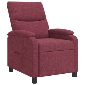 vidaXL Recliner Vinr&oslash;d Stof