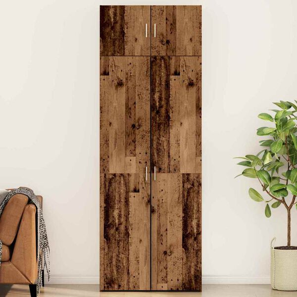 vidaXL Opbevaringsskab 3 pcs Gammelt tr&aelig;