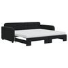 vidaXL daybed med udtr&aelig;k og madras 90x190 cm velour sort