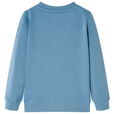 Sweatshirt til børn mellemblå str. 92