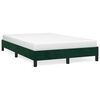 vidaXL sengeramme uden madras 120x190 cm fl&oslash;jl m&oslash;rkegr&oslash;n