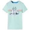 T-shirt til b&oslash;rn str. 104 lys mintgr&oslash;n
