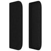 vidaXL sengegavl med kanter 183x16x78/88 cm stof sort