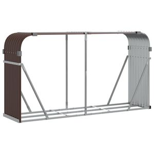 vidaXL br&aelig;ndestativ 120x45x100 cm galvaniseret st&aring;l brun
