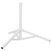 vidaXL Parasol Stativ Hvid St&aring;l for 25-32 mm Pole