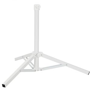 vidaXL Parasol Stativ Hvid St&aring;l for 25-32 mm Pole
