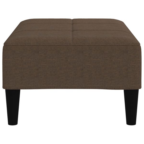 vidaXL skammel mikrofiberstof brun