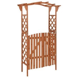vidaXL pergola med l&aring;ge 116x40x204 cm massivt grantr&aelig;