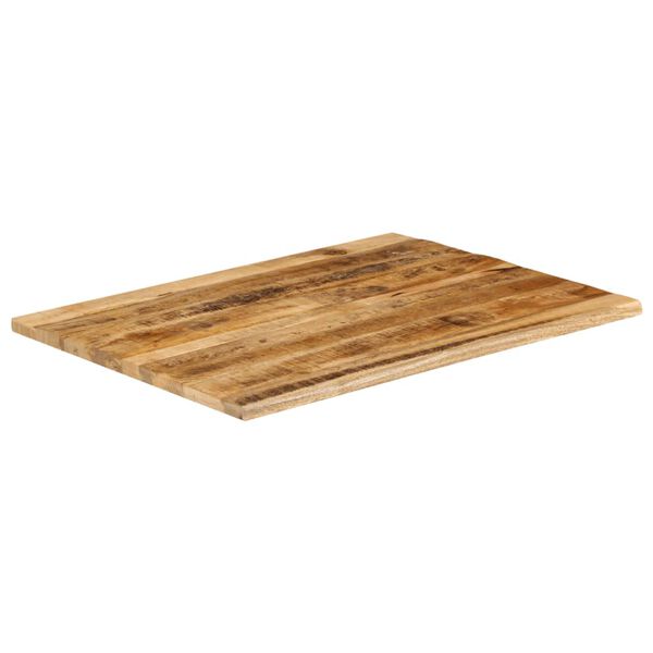 vidaXL bordplade 90x80x3,8cm naturlig kant massivt ru mangotr&aelig;