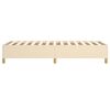 vidaXL Boxspring sengeramme 90x200 cm stof cremefarvet