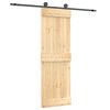 vidaXL Skyded&oslash;r 70 x 210 cm Massivt Fyrretr&aelig; (Ubehandlet)