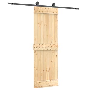 vidaXL Skyded&oslash;r 70 x 210 cm Massivt Fyrretr&aelig; (Ubehandlet)