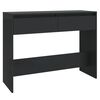 vidaXL konsolbord 100x35x76,5 cm konstrueret tr&aelig; sort