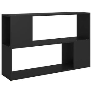 vidaXL bogreol 100x24x63 cm konstrueret tr&aelig; sort