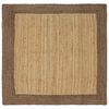 vidaXL Omr&aring;de t&aelig;ppe Gr&aring; 120 x 120 cm Jute