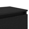 vidaXL Natskab med skuffe Sort eg 40 x 35 x 50 cm Konstrueret tr&aelig;