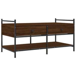 vidaXL sofabord 99x50x50 cm konstrueret tr&aelig; brun egetr&aelig;sfarve