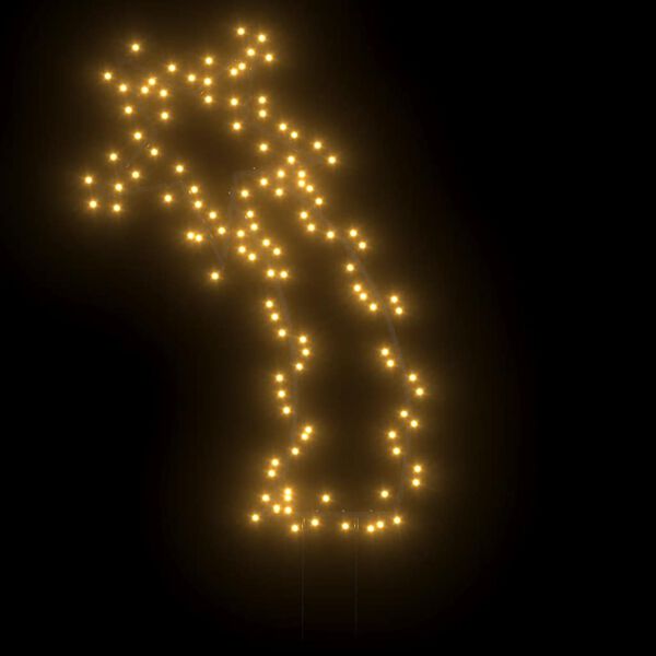 vidaXL stjerneskud med jordspyd 115 LED'er 89 cm