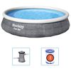 Bestway oppusteligt pools&aelig;t med pumpe Fast Set 396x84 cm