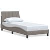 vidaXL sengeramme uden madras Hanko 80x200 cm stof gr&aring;brun
