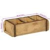 vidaXL Bakke med opbevaring Brun 30 x 14 x 9 cm Solid genbrugs tr&aelig;