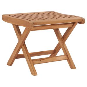 vidaXL foldbar fodskammel 46,5x49x41,5 cm massivt teaktr&aelig;