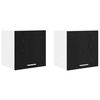 vidaXL H&aelig;ngeskab 2 pcs Sort Eg og Hvid 40 x 31 x 40 cm Konstrueret tr&aelig;