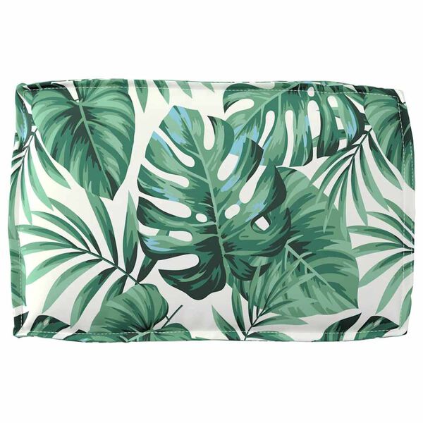 vidaXL Pallehynde til ryglæn Bladmønster 60 x 40 x 12 cm Oxford stof