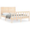 vidaXL sengeramme uden madras 140x200 cm massivt fyrretr&aelig;