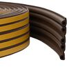 vidaXL Selvklebende vindues t&aelig;tningsb&aring;nd Brun 9 x 6 mm 50 m EPDM-skum