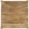 vidaXL sofabord massivt mangotr&aelig; 80 x 80 x 40 cm