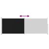 vidaXL sammenrullelig sidemarkise 160 x 500 cm sort